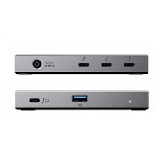 Kompakts koncentrators ALOGIC Thunderbolt 4 BLAZE ar trim izejām Thunderbolt cena un informācija | Adapteri un USB centrmezgli | 220.lv