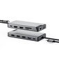 ALOGIC Dual USB-C Super Hub Koncentrators 10-in-1 Dual HDMI 4K @ 60 Hz, pelēks цена и информация | Adapteri un USB centrmezgli | 220.lv