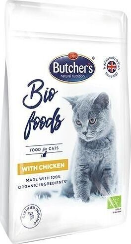 Sausā barība pieaugušiem kaķiem Butcher’s Bio, ar vistu, 800 g цена и информация | Sausā barība kaķiem | 220.lv