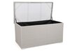 Dārza kaste spilveniem un darbarīkiem Lorca 1037 L, balta cena un informācija | Komposta kastes un āra konteineri | 220.lv