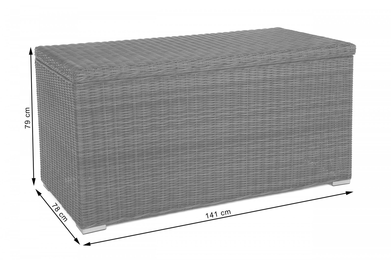 Dārza kaste spilveniem un darbarīkiem Lorca Mini 841 L, gaiši pelēka cena un informācija | Komposta kastes un āra konteineri | 220.lv