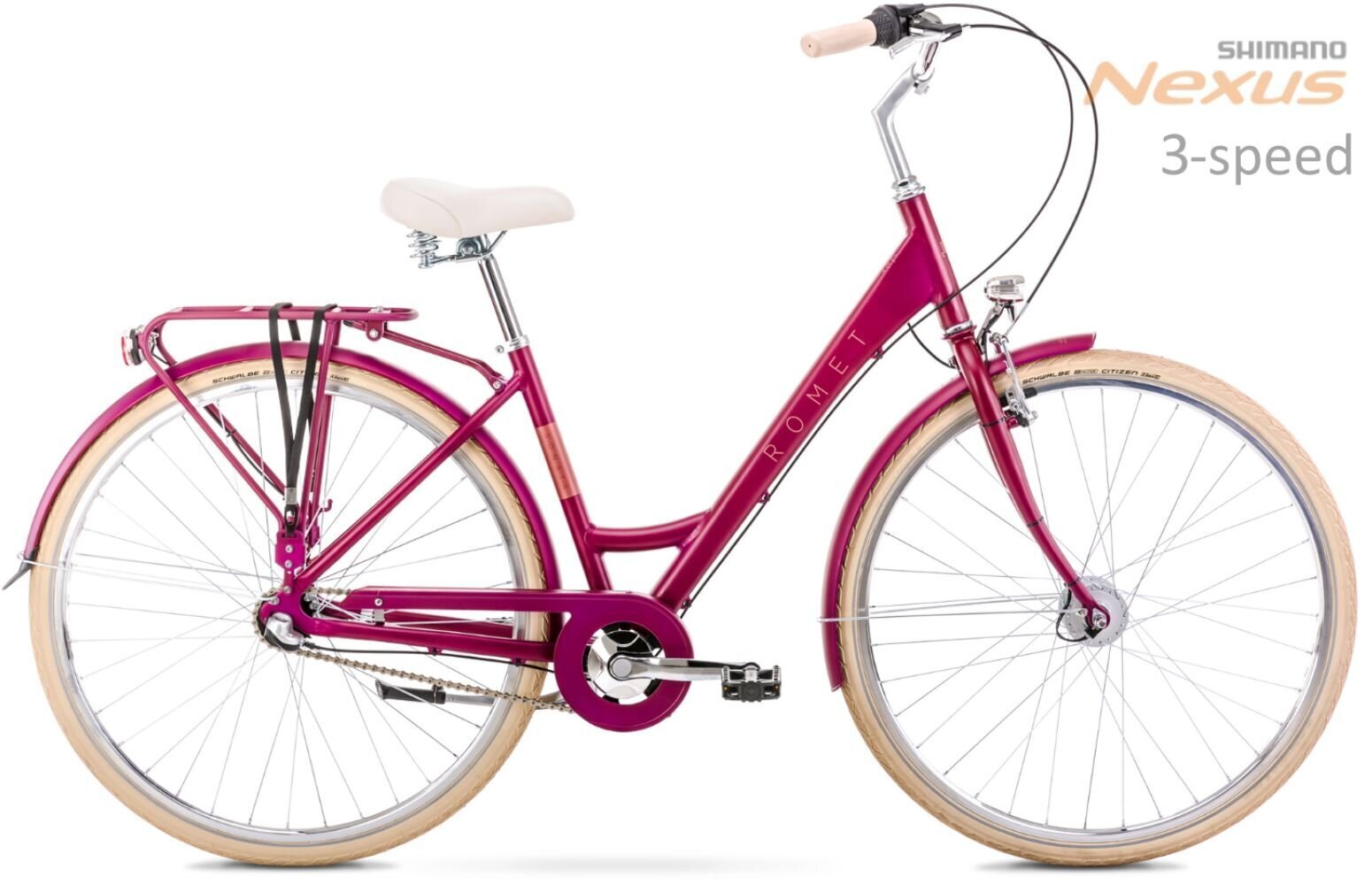 Pilsētas velosipēds Romet Sonata Classic 28" Alu 2022, rozā cena un informācija | Velosipēdi | 220.lv