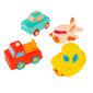 Smiki gumijas vannas rotaļlietas Transportlīdzekļi, 4 gab. цена и информация | Rotaļlietas zīdaiņiem | 220.lv