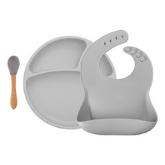 Набор посуды Minikoioi BLW, Powder Grey, 101070017 цена и информация | Детская посуда, контейнеры для молока и еды | 220.lv