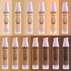 Sejas korektors NYX Bare With Me 06-tan Serums (9,6 ml) cena un informācija | Grima bāzes, tonālie krēmi, pūderi | 220.lv