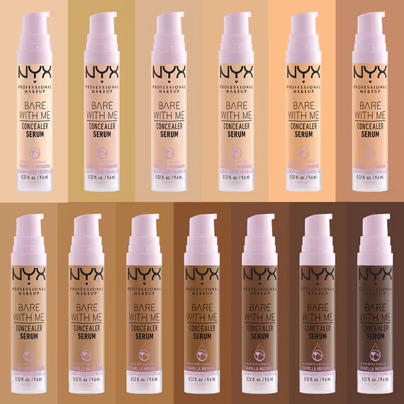 Sejas korektors NYX Bare With Me 06-tan Serums (9,6 ml) cena un informācija | Grima bāzes, tonālie krēmi, pūderi | 220.lv