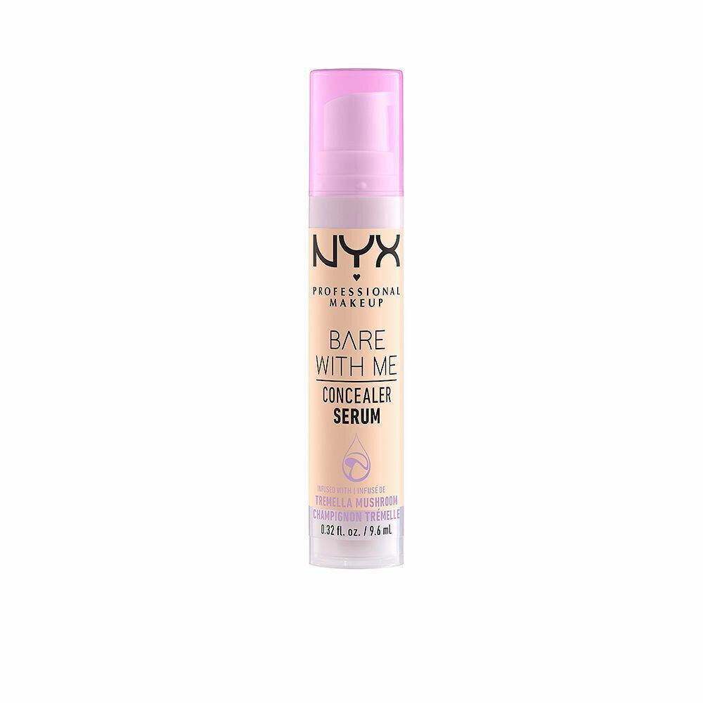 Sejas korektors NYX Bare With Me Serums 01-fair (9,6 ml) cena un informācija | Grima bāzes, tonālie krēmi, pūderi | 220.lv