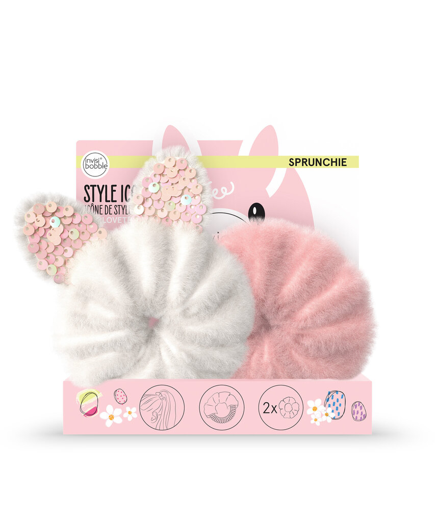 invisibobble KIDS SPRUNCHIE Easter Cotton Candy 2 gab cena un informācija | Matu aksesuāri | 220.lv