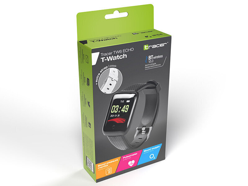 TRACER T-Watch TW6 ECHO cena un informācija | Viedpulksteņi (smartwatch) | 220.lv