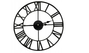 Настенные часы XL, черные, 50 см, металл цена и информация | Часы | 220.lv
