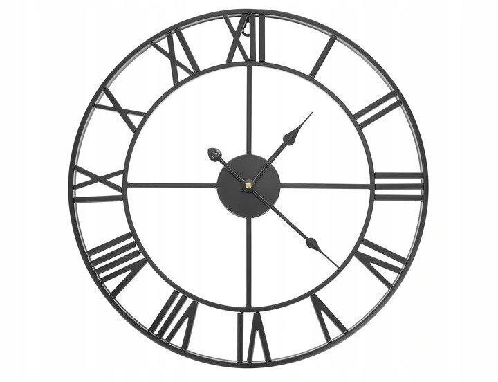 Metāla sienas pulkstenis 47,5 cm ar klusuma mehānismu цена и информация | Pulksteņi | 220.lv