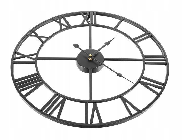Metāla sienas pulkstenis 47,5 cm ar klusuma mehānismu цена и информация | Pulksteņi | 220.lv
