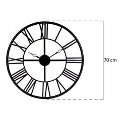 Metāla sienas pulkstenis 70 cm cena un informācija | Pulksteņi | 220.lv