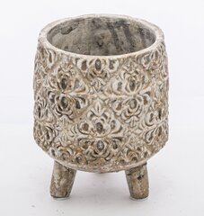 Keramikas puķu pods 15 x 17,5(A) cm, bēša cena un informācija | Puķu podi | 220.lv