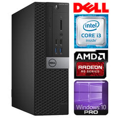 Компьютер DELL 3040 SFF i3-6100 4GB 1TB R5-340 2GB WIN10Pro цена и информация | Стационарные компьютеры | 220.lv