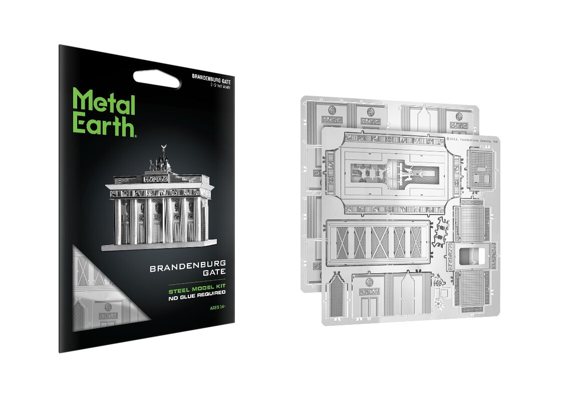 3D puzle Metal Earth Brandenburga vārti cena un informācija | Puzles, 3D puzles | 220.lv