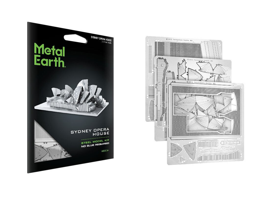 3D puzle Metal Earth Sydney opera cena un informācija | Galda spēles | 220.lv