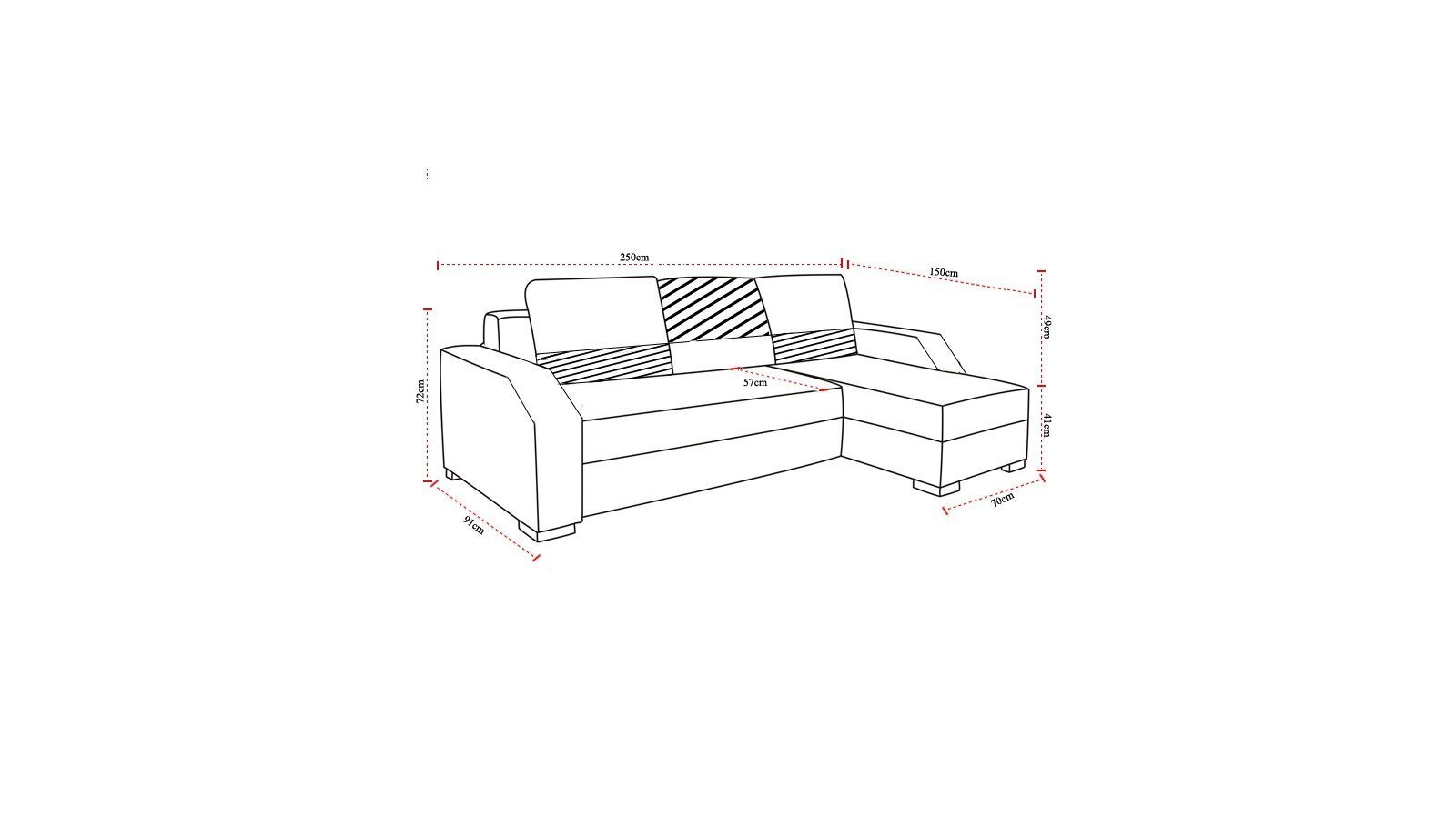 Universāls stūra dīvāns Aris cena un informācija | Stūra dīvāni | 220.lv