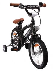 Bērnu BMX velosipēds Amigo BMX Fun 14'' 21 cm, matēts melns cena un informācija | Velosipēdi | 220.lv