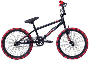 Bērnu BMX velosipēds Rock Freestyle 20'' 28 cm, melns/sarkans cena un informācija | Velosipēdi | 220.lv