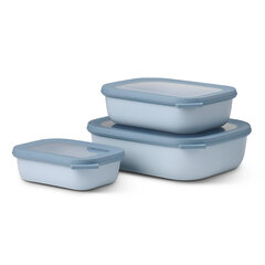 Mepal daudzfunkcionālu taisnstūra konteineru komplekts zils, 3 gab. цена и информация | Посуда для хранения еды | 220.lv