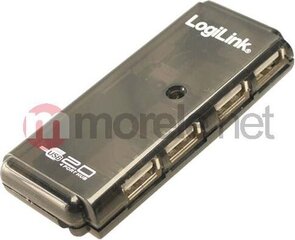 LogiLink - HUB USB 2.0 4-portu цена и информация | Адаптеры и USB разветвители | 220.lv