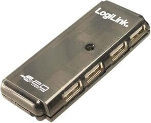 LogiLink - HUB USB 2.0 4-портовый цена и информация | Адаптеры и USB разветвители | 220.lv