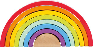 Koka varavīksnes puzle Small Foot 6969 цена и информация | Игрушки для малышей | 220.lv