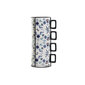 Komplekts ar kafijas tasēm DKD Home Decor Zils Metāls Balts Dolomite Flīze (13 x 9,5 x 6,5 cm) (4 pcs) (260 ml) cena un informācija | Glāzes, krūzes, karafes | 220.lv