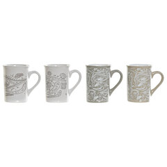 Кружка Mug DKD Home Decor, 11.5 x 8 x 11 cм, 4 шт, 320 мл цена и информация | Стаканы, фужеры, кувшины | 220.lv