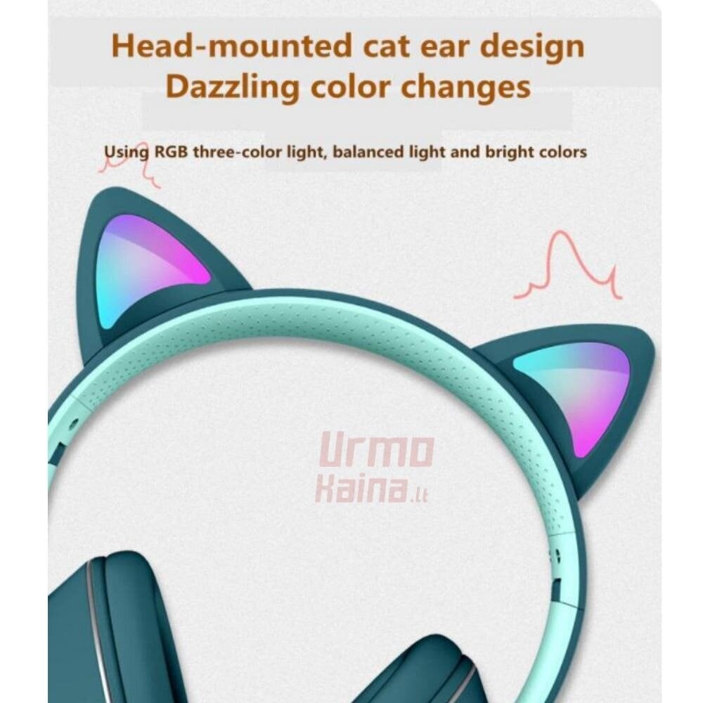 Cat Ears RGB A2, blue cena un informācija | Austiņas | 220.lv