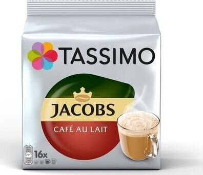 Капсулы Jacobs CAFFÉ AU LAIT Tassimo, 16 капсул. цена и информация | Кофе, какао | 220.lv