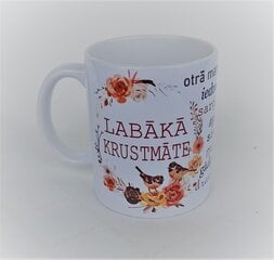 Krūze Labākā krustmāte, 330 ml цена и информация | Оригинальные кружки | 220.lv