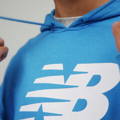 Vīriešu Sporta Krekls ar Kapuci New Balance MT03558 Zils S2020017 cena un informācija | Sporta apģērbs vīriešiem | 220.lv