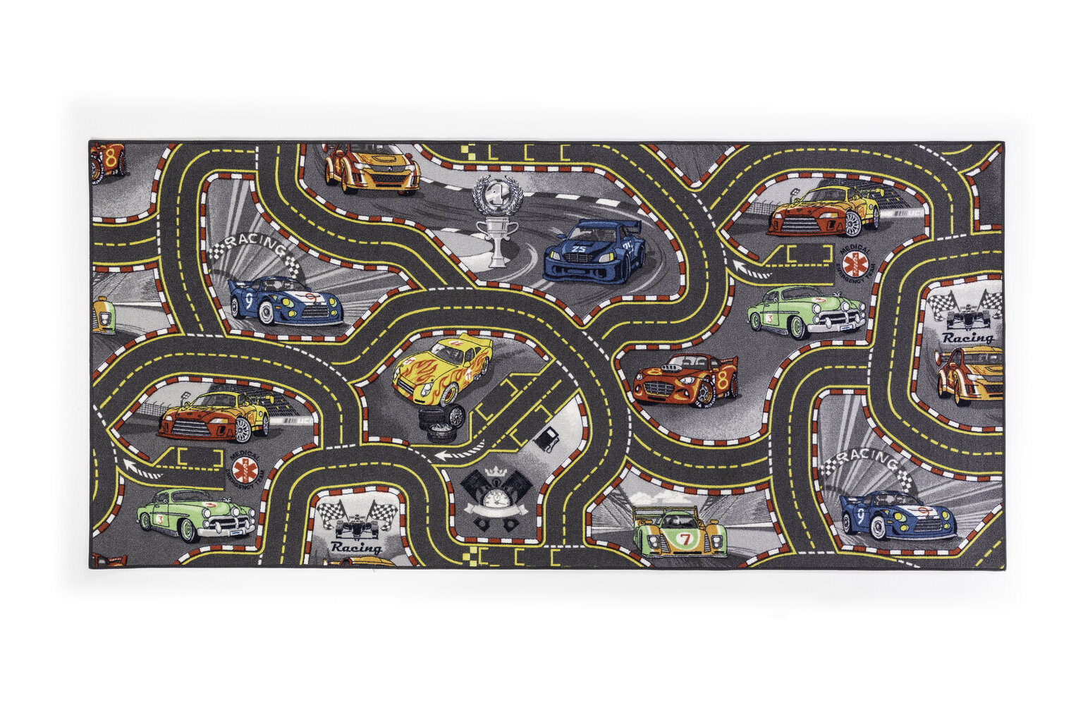 AW Rugs bērnu paklājs Racer 95x200 cm cena un informācija | Paklāji | 220.lv