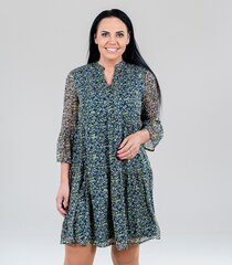 Женское платье Vero Moda 10267377*01, тёмно-синее /салатовое 5715305006712 цена и информация | Платья | 220.lv