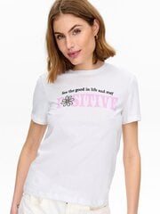 ONLY sieviešu T-krekls, balta cena un informācija | T-krekli sievietēm | 220.lv