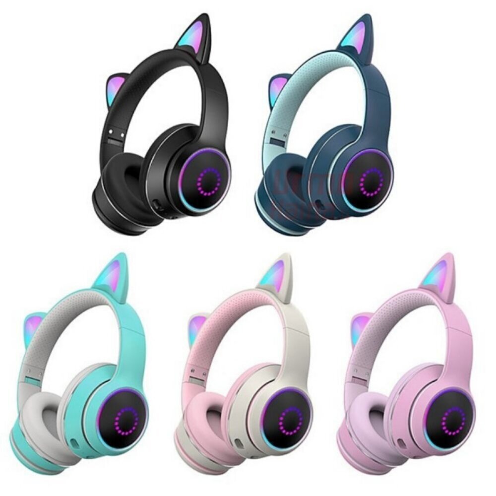 Cat Ears RGB, pink cena un informācija | Austiņas | 220.lv