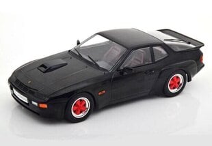 Porsche 924 Carrera GT 1981 Black with Red Wheel Rims 1:18 MCG MCG18304 cena un informācija | Kolekcionējamie modeļi | 220.lv