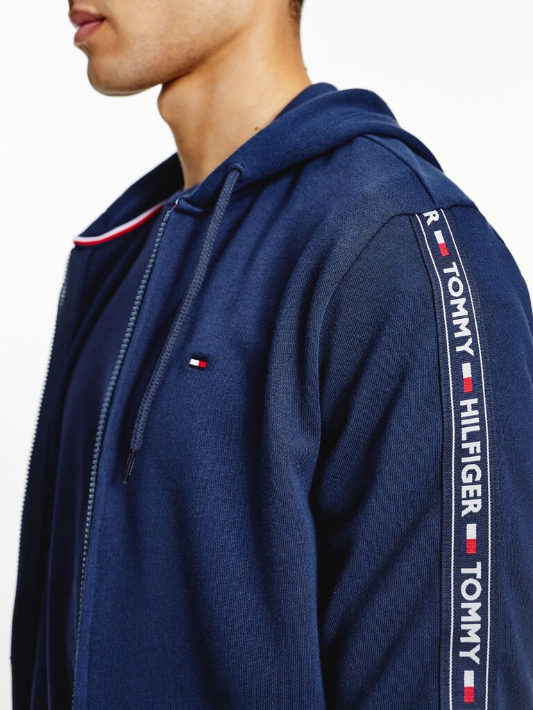 JAKA VĪRIEŠIEM TOMMY HILFIGER HOODY LS HWK AR KAPUCI, TUMŠI ZILA UM0UM00708 416 15790 cena un informācija | Vīriešu jakas | 220.lv