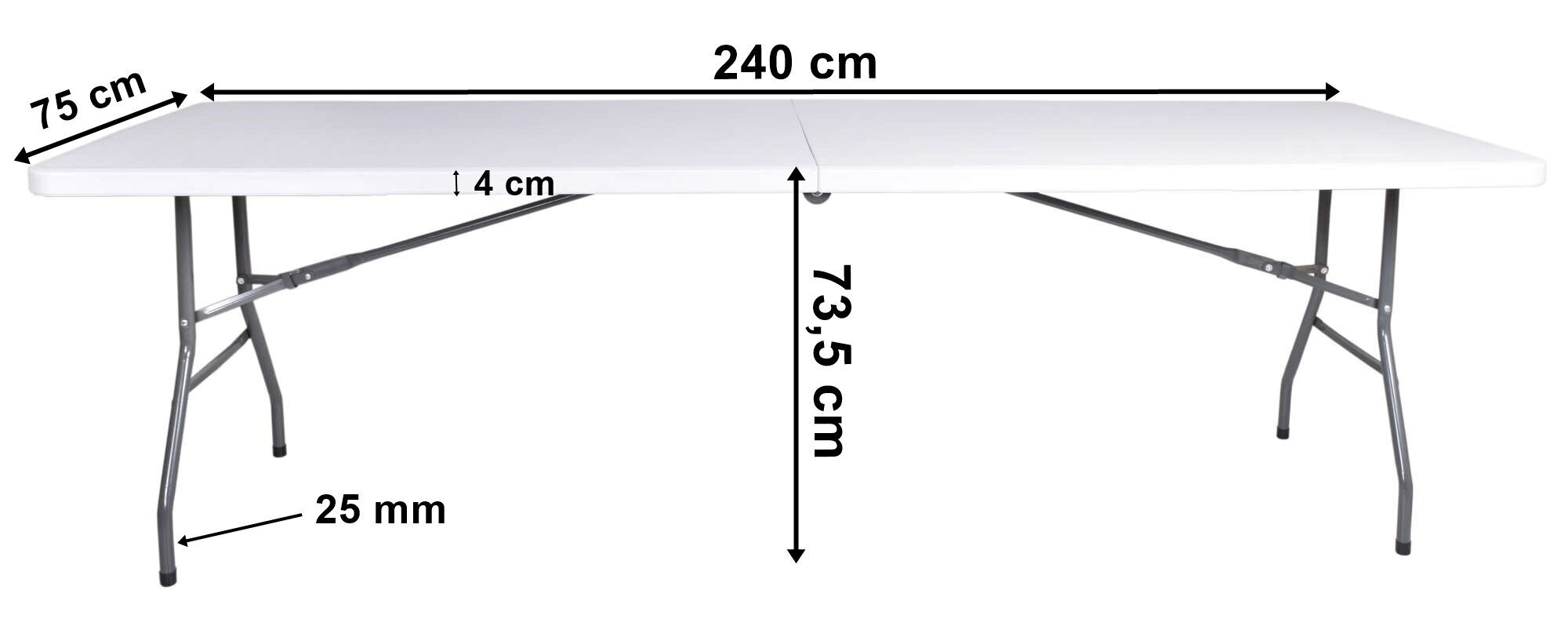 IMPRO saliekamais galds koferī - 240 cm cena un informācija | Dārza šūpoles | 220.lv