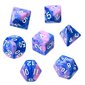 Kauliņu komplekts galda spēlēm Rebel RPG, zils/rozā cena un informācija | Galda spēles | 220.lv