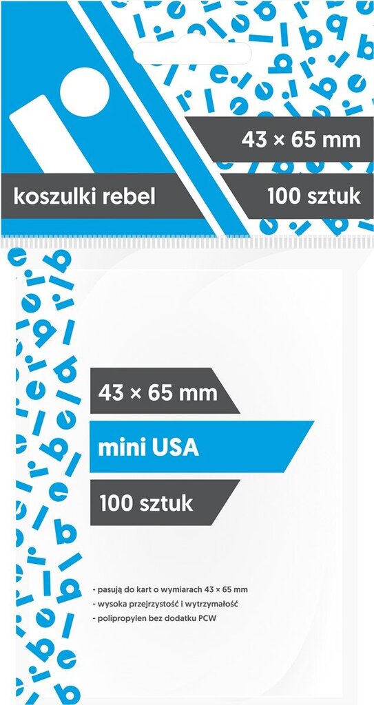 Karšu vāciņi Rebel Mini USA (43 x 65 mm), 100 gab. цена и информация | Galda spēles | 220.lv