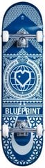 Blueprint Home Heart Complete skrituļdēlis, zils/balts cena un informācija | Skrituļdēļi | 220.lv