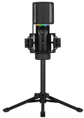Mikrofons Streamplify RGB mikrofons ar statīvu, melns cena un informācija | Mikrofoni | 220.lv
