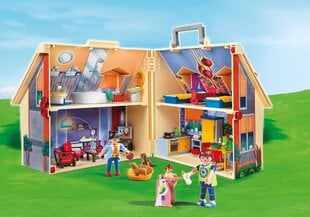 PlayMobil Neues Mitnehm-Puppenhaus цена и информация | Конструкторы и кубики | 220.lv