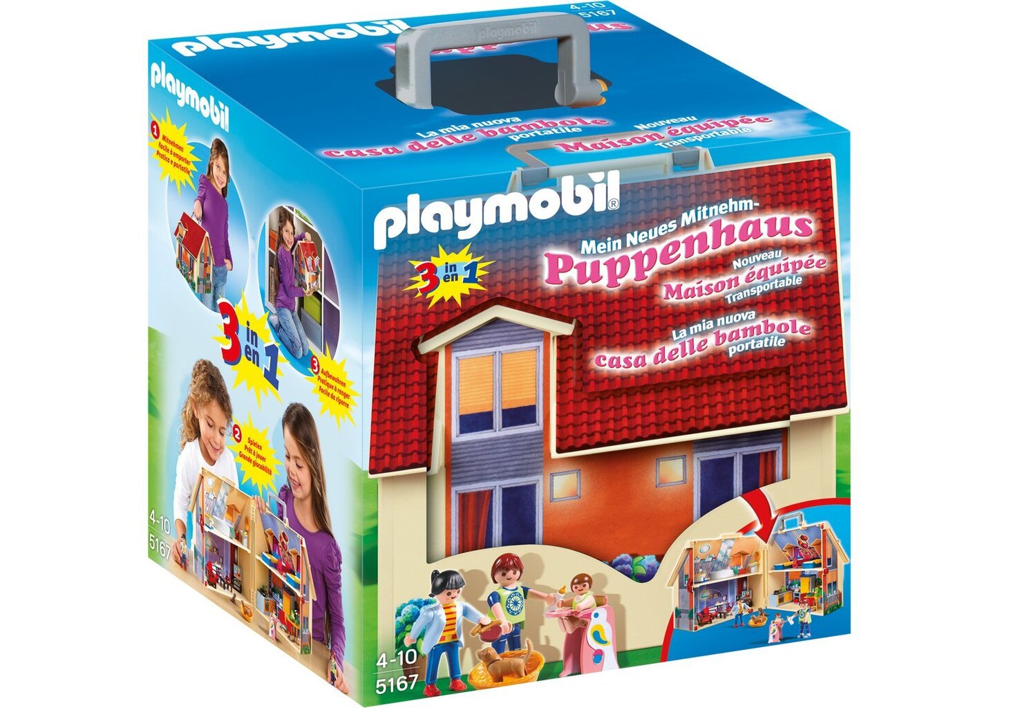 PlayMobil Neues Mitnehm-Puppenhaus цена и информация | Konstruktori | 220.lv