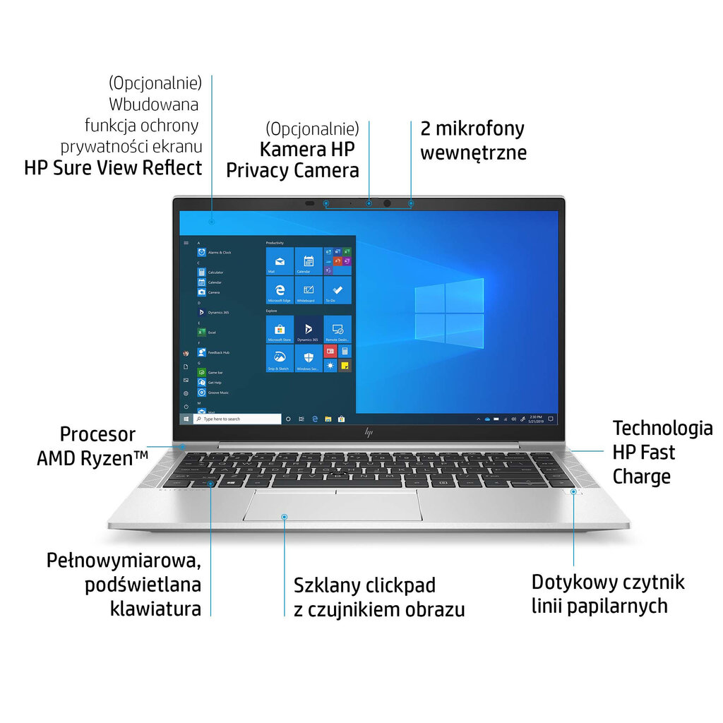 HP EliteBook 845 G8 Notebook PC Portatīvais dators цена и информация | Portatīvie datori | 220.lv