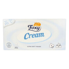 Бумажные салфетки Facial Cream Foxy (75 шт) цена и информация | Ватные изделия и влажные салфетки | 220.lv