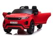 Divvietīgs bērnu elektromobilis Lean Range Rover Evoque, sarkans cena un informācija | Elektromobīļi bērniem | 220.lv